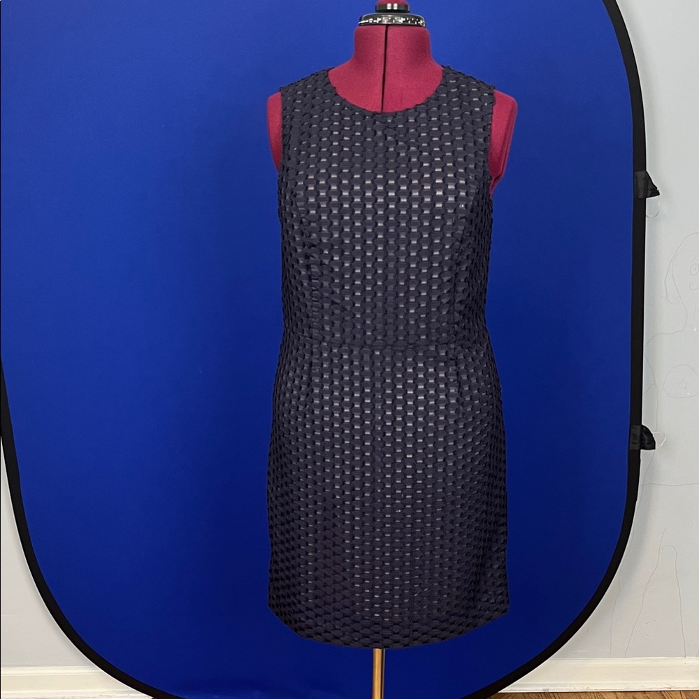 Brooks Brothers Black Patterned Mini Dress
